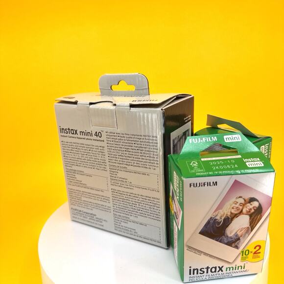 Fujifilm Instax Mini 40 Instant Camera with Two Film Refills - Picture 6 of 17